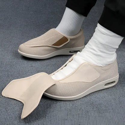 Men's Wide-Fit Slip-On Walking Shoes Casual Footwear