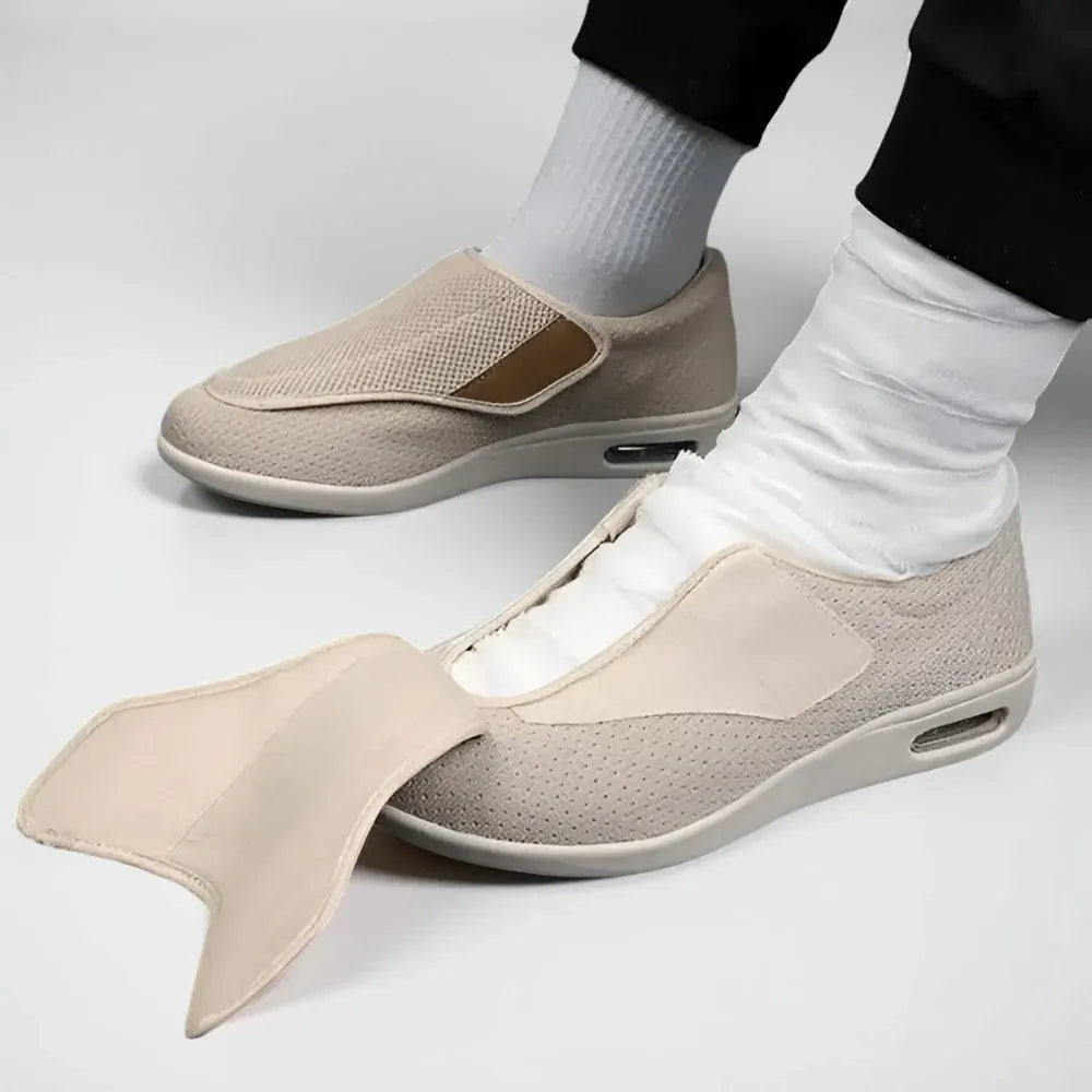 Men's Wide-Fit Slip-On Walking Shoes Casual Footwear