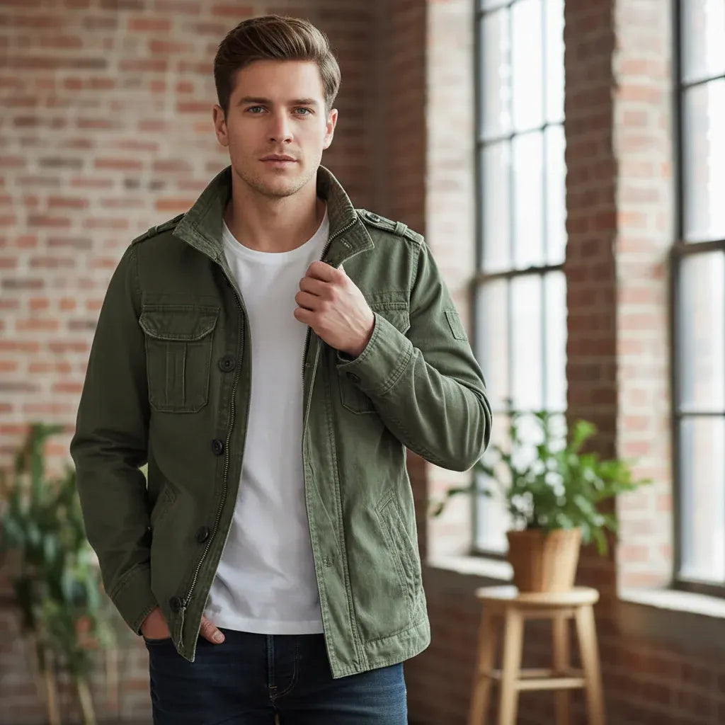 Men's Zip-Up Casual Stylish Coat