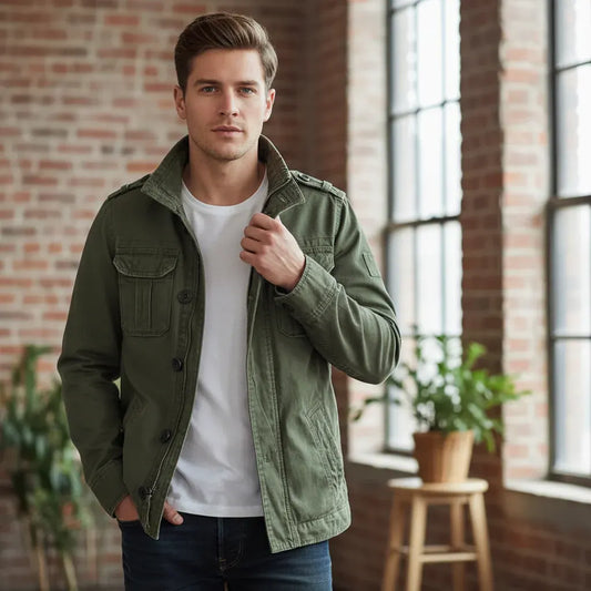 Men's Zip-Up Casual Stylish Coat