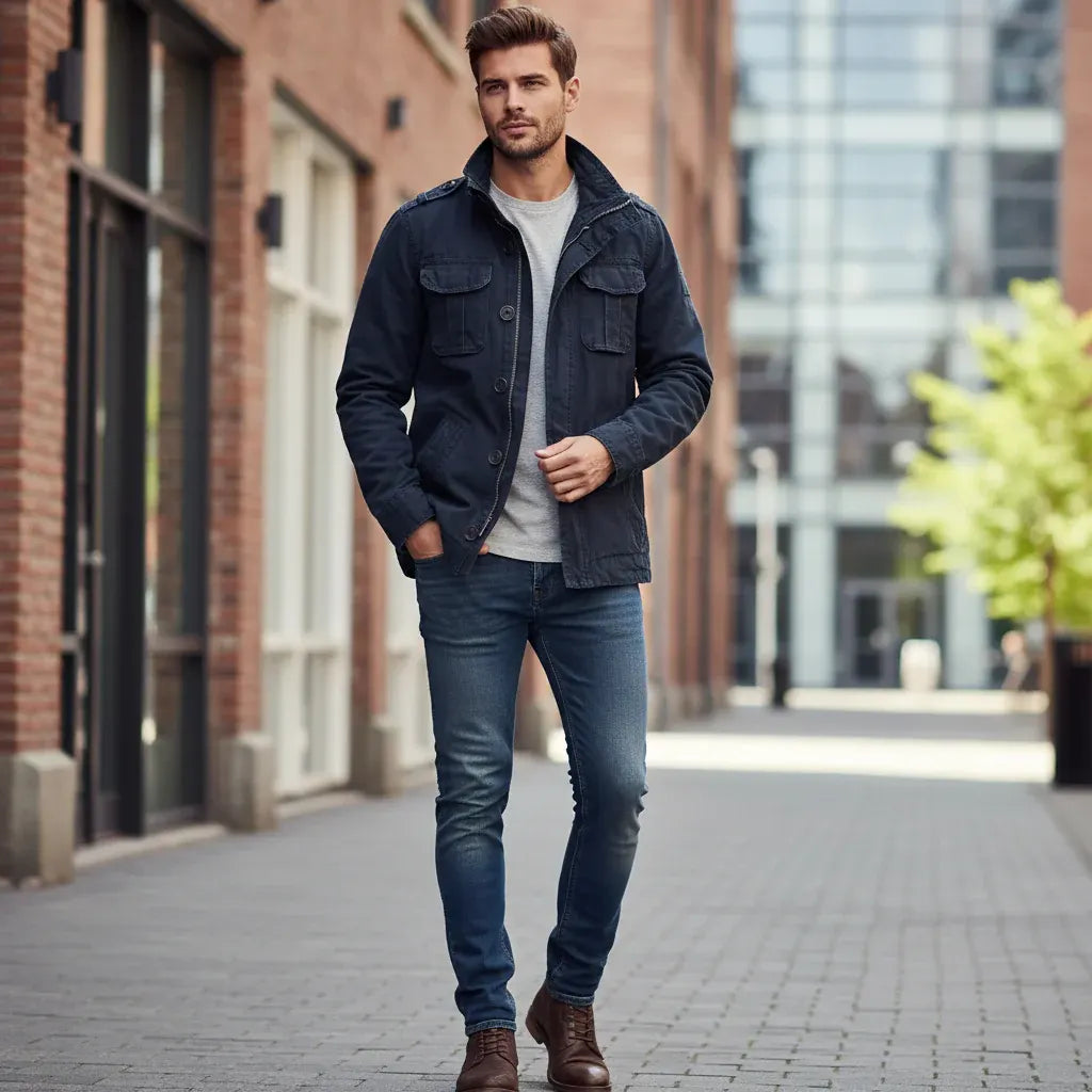 Men's Zip-Up Casual Stylish Coat