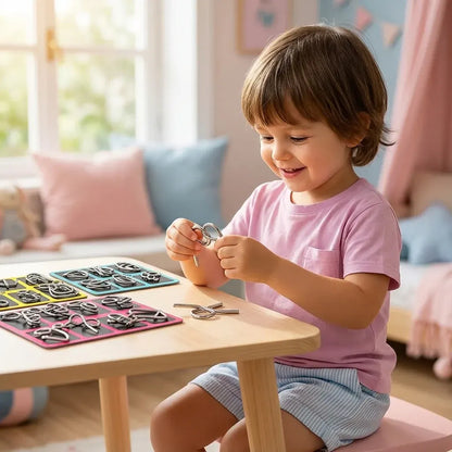 Metal Brain Teaser Puzzles - Logic Problem Solving Toy