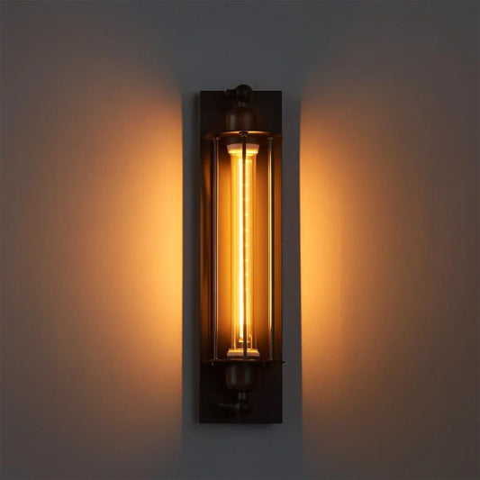 Metal LED Wall Sconce Vintage Style Indoor Mounted Accent Fixture