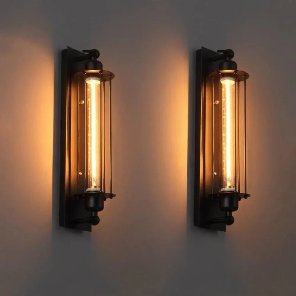 Metal LED Wall Sconce Vintage Style Indoor Mounted Accent Fixture