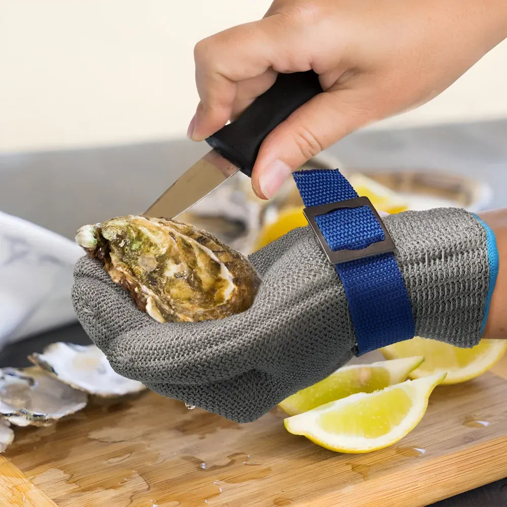 Metal Mesh Cut-Resistant Kitchen Gloves