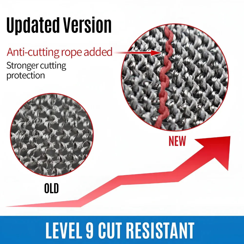 Metal Mesh Cut-Resistant Kitchen Gloves