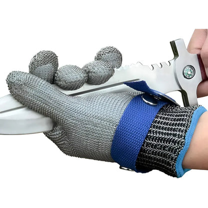 Metal Mesh Cut-Resistant Kitchen Gloves