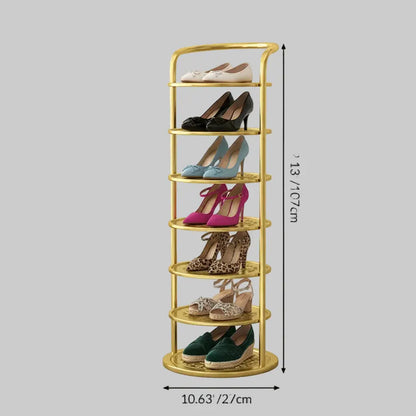 Metal Vertical Shoe Storage Organizer for Entryway & Closet