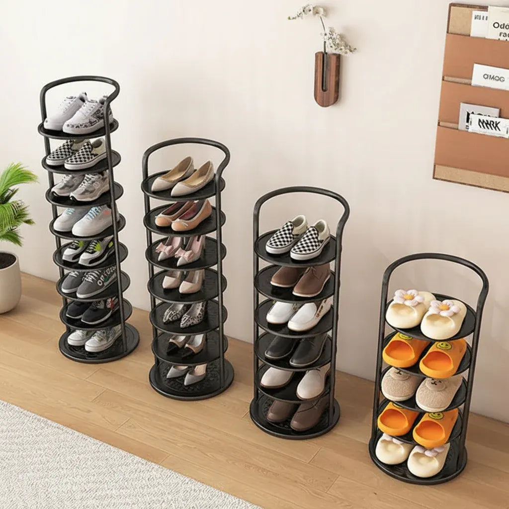 Metal Vertical Shoe Storage Organizer for Entryway & Closet
