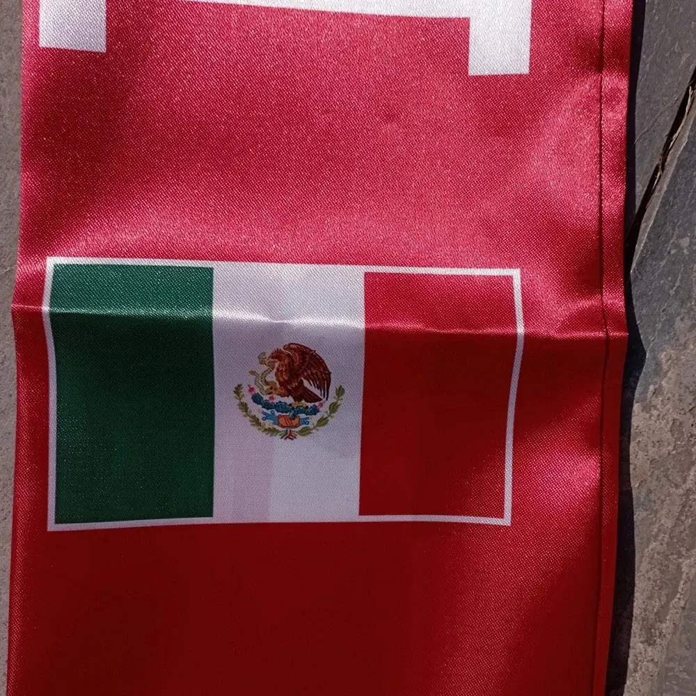 Mexico Flag Scarf Lightweight Soccer World Cup Fan Gear