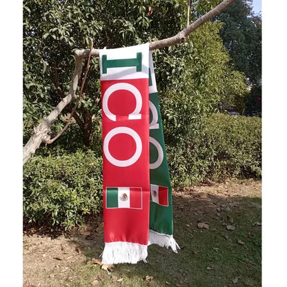 Mexico Flag Scarf Lightweight Soccer World Cup Fan Gear