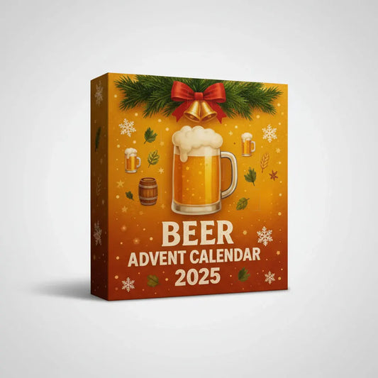 Mini Beer Bottle Advent Calendar Holiday Ornament Set