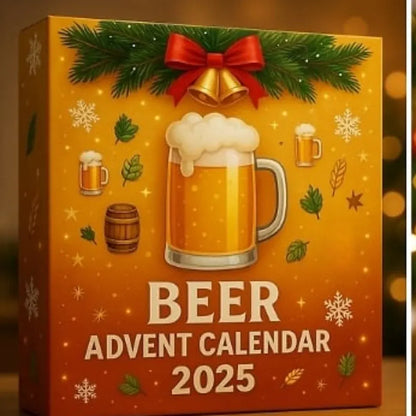 Mini Beer Bottle Advent Calendar Holiday Ornament Set