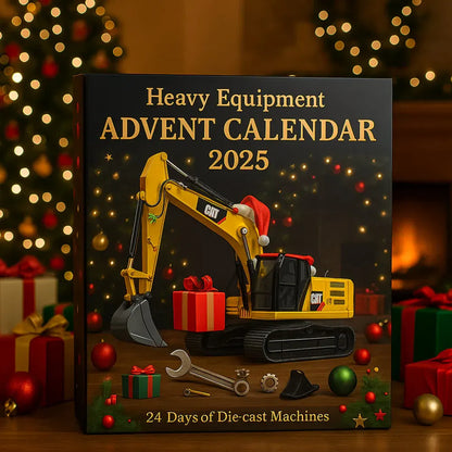 Mini Die-Cast Construction Vehicles Advent Calendar Set