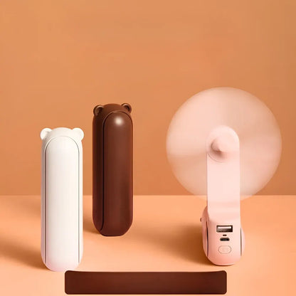 Mini Handheld Fan USB Rechargeable Pocket-Sized Cooling Device
