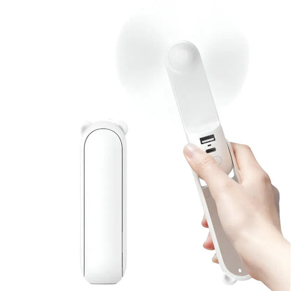 Mini Handheld Fan USB Rechargeable Pocket-Sized Cooling Device