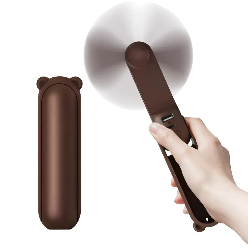 Mini Handheld Fan USB Rechargeable Pocket-Sized Cooling Device