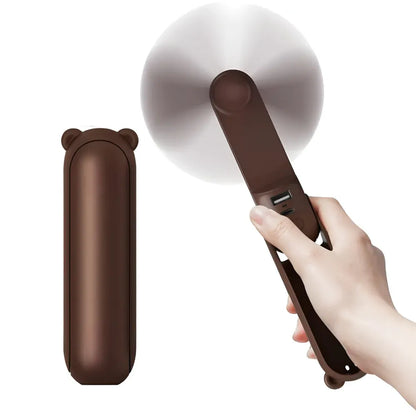 Mini Handheld Fan USB Rechargeable Pocket-Sized Cooling Device