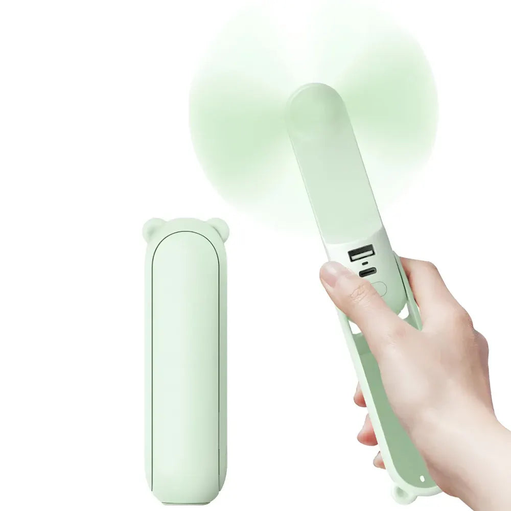 Mini Handheld Fan USB Rechargeable Pocket-Sized Cooling Device