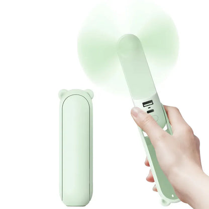 Mini Handheld Fan USB Rechargeable Pocket-Sized Cooling Device