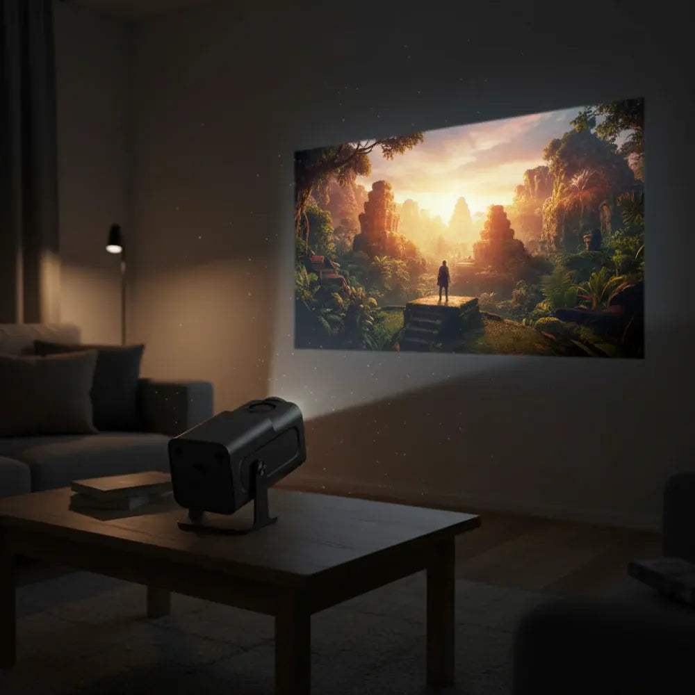 Mini Portable WiFi Projector for Smart Movie Streaming