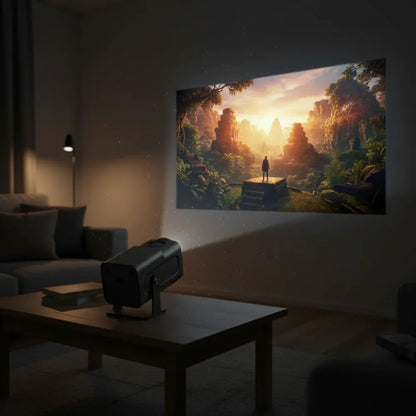 Mini Portable WiFi Projector for Smart Movie Streaming