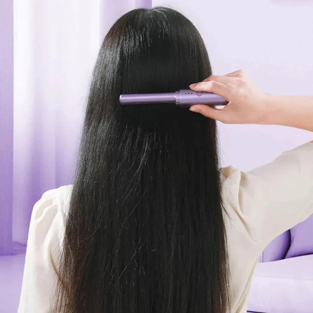 Mini Rechargeable Cordless Hair Straightener for Travel Styling