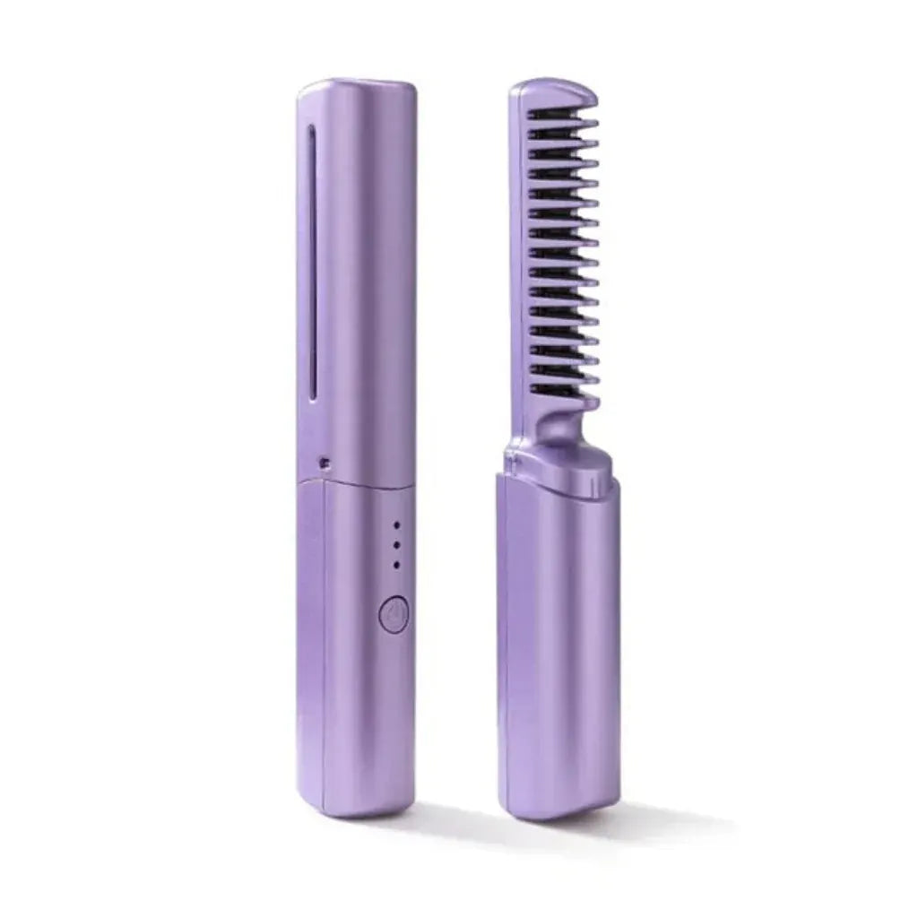 Mini Rechargeable Cordless Hair Straightener for Travel Styling