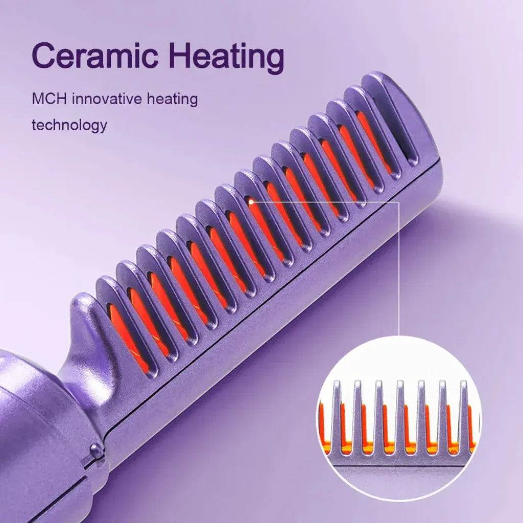 Mini Rechargeable Cordless Hair Straightener for Travel Styling
