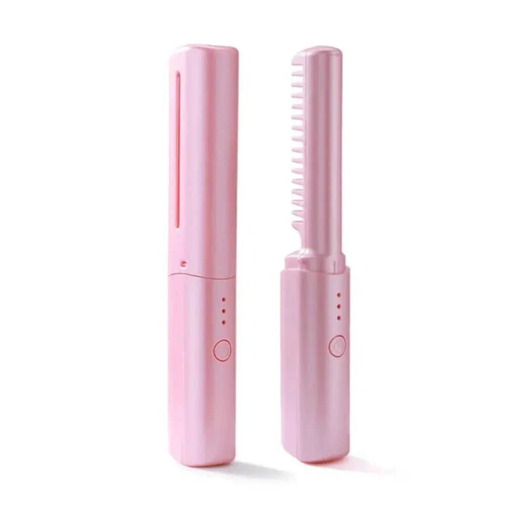 Mini Rechargeable Cordless Hair Straightener for Travel Styling