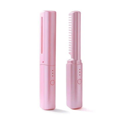 Mini Rechargeable Cordless Hair Straightener for Travel Styling