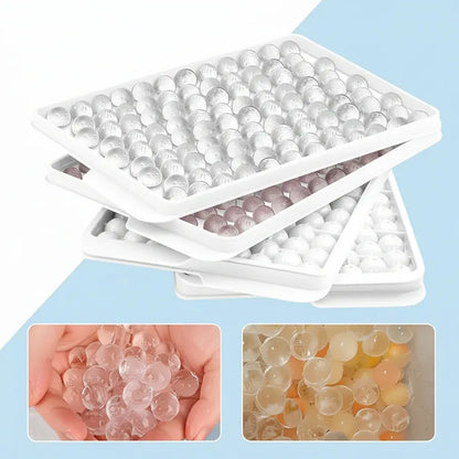 Mini Round Ice Ball Mold Silicone Tray with Bottle-Friendly Design