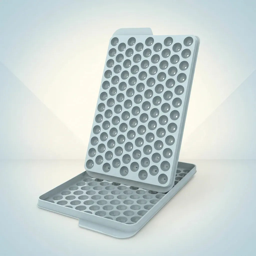 Mini Round Ice Ball Mold Silicone Tray with Bottle-Friendly Design