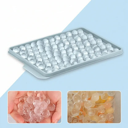 Mini Round Ice Ball Mold Silicone Tray with Bottle-Friendly Design
