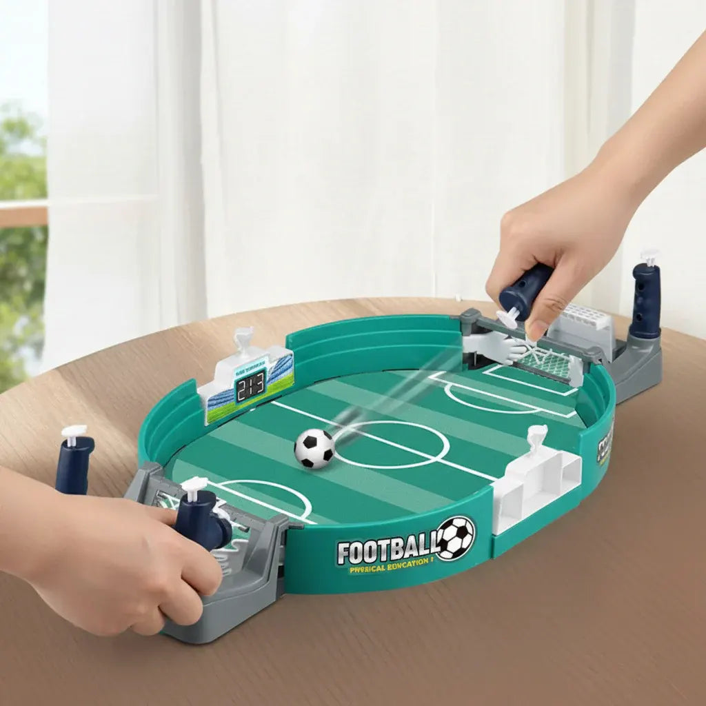 Mini Tabletop Foosball Arcade Set - Compact Table Soccer Game