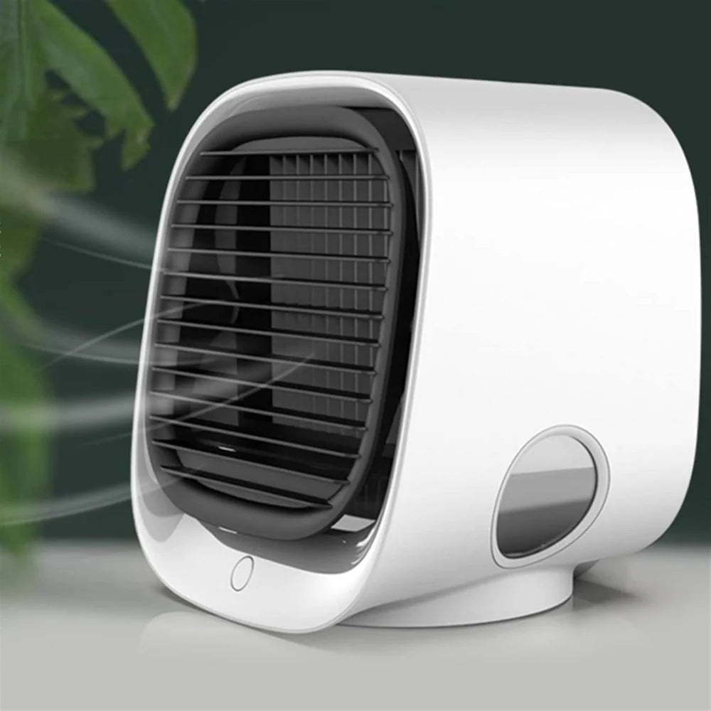 Mini USB Desk Fan with Air Cooling and Humidifier Function for Room