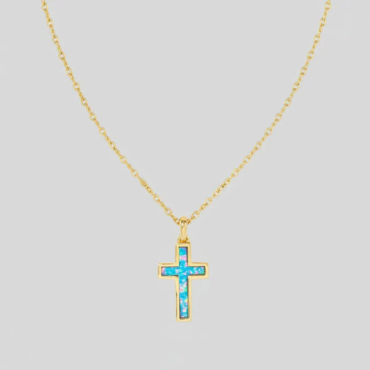 Minimalist Gold Cross Pendant Necklace – Mother's Day Gift Jewelry