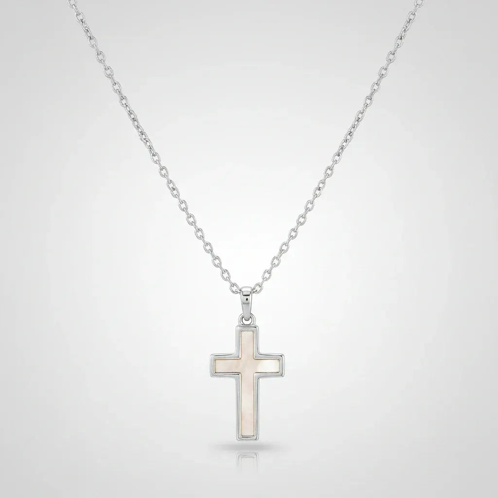 Minimalist Gold Cross Pendant Necklace – Mother's Day Gift Jewelry