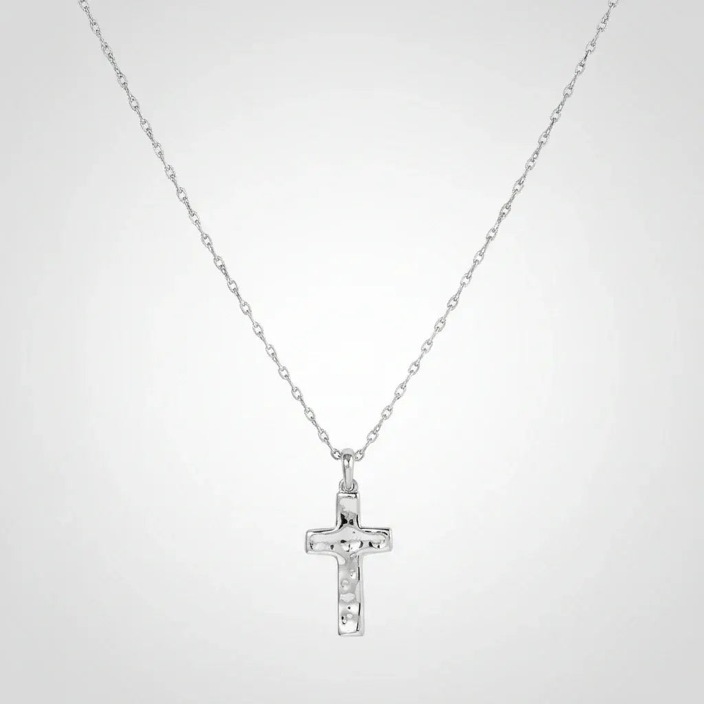 Minimalist Gold Cross Pendant Necklace – Mother's Day Gift Jewelry