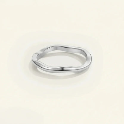 Minimalist Gold Stainless Steel Stacking Ring for Everyday Wear
