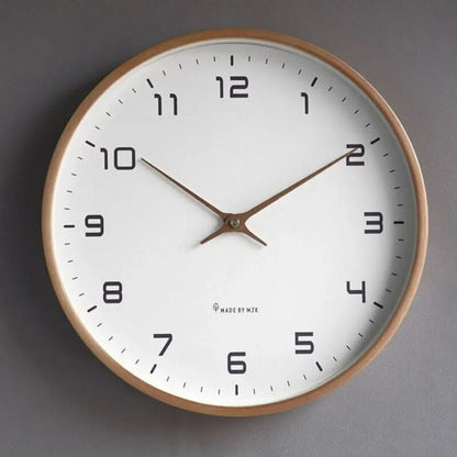 Minimalist Wood Wall Clock Contemporary Home Accent