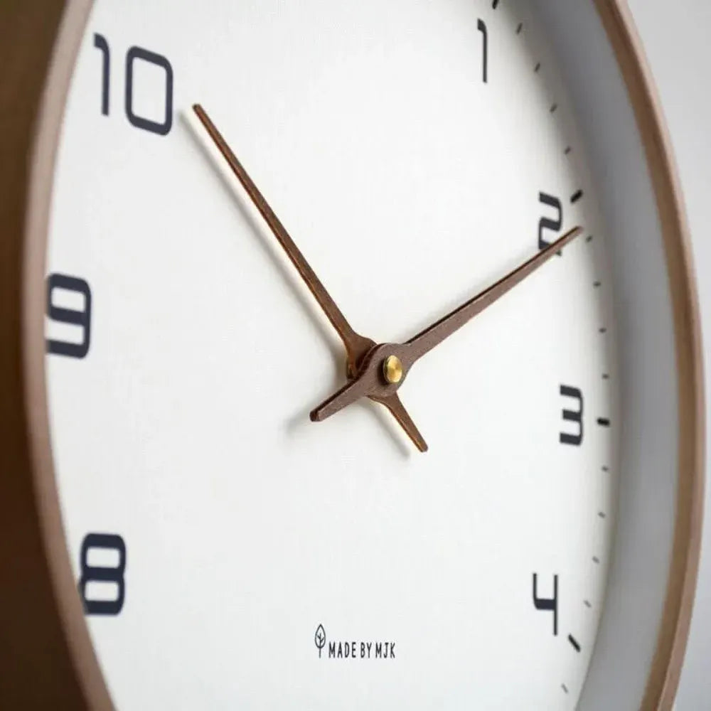 Minimalist Wood Wall Clock Contemporary Home Accent