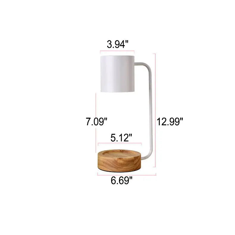 Minimalist Wooden Candle Warmer Lamp with Dimmable Wax Melting Base