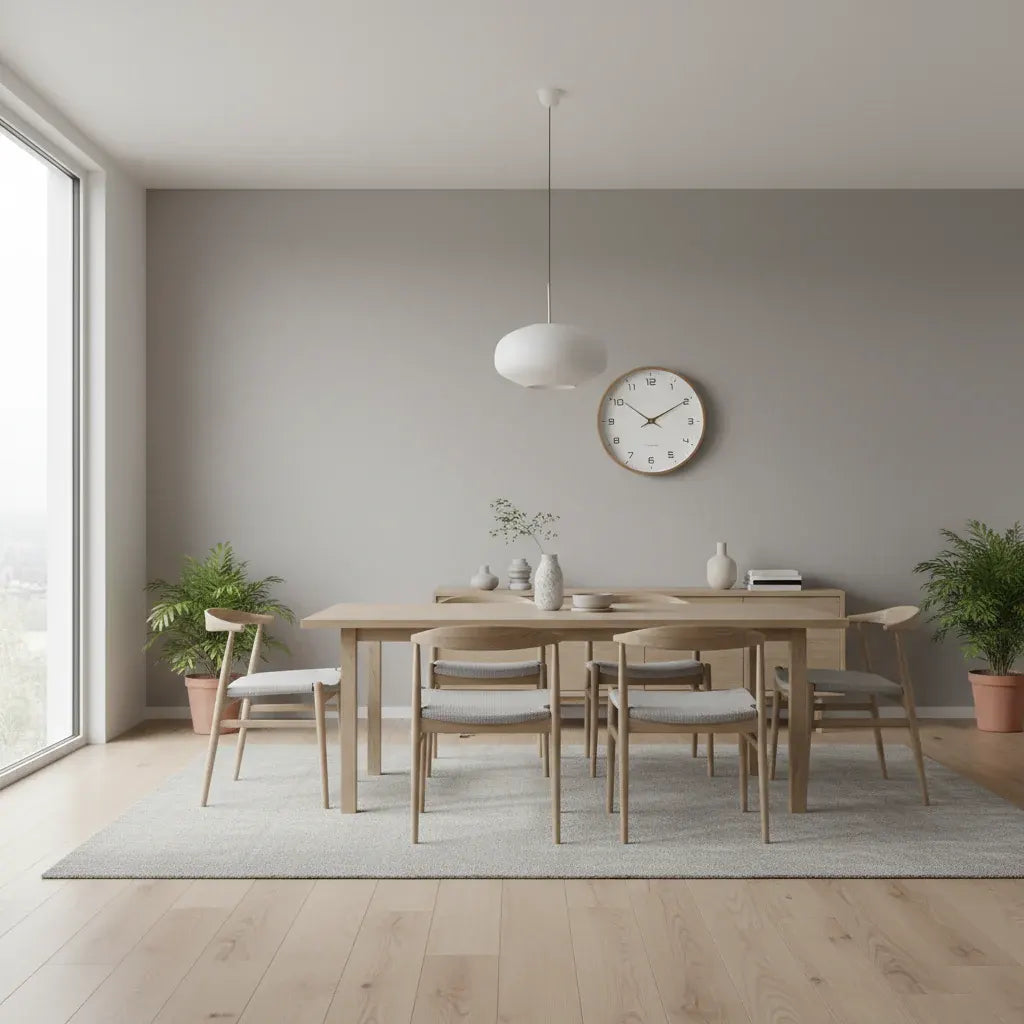 Minimalist Wooden Frame Nordic Wall Clock