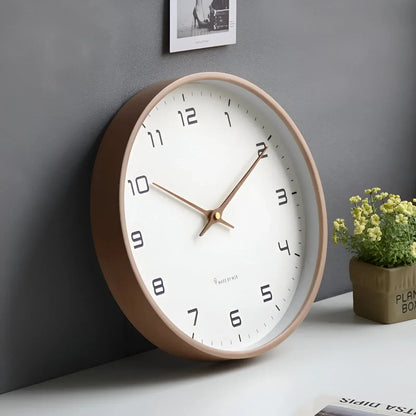 Minimalist Wooden Frame Nordic Wall Clock