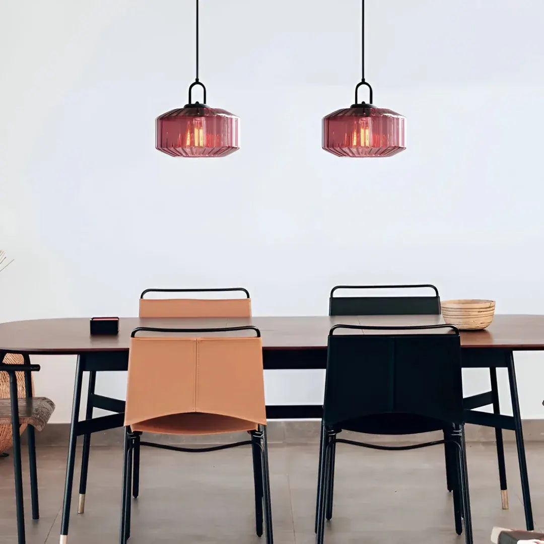 Mireta Retro Colored Glass Pendant Light Fixture