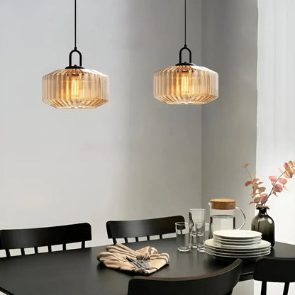 Mireta Retro Colored Glass Pendant Light Fixture