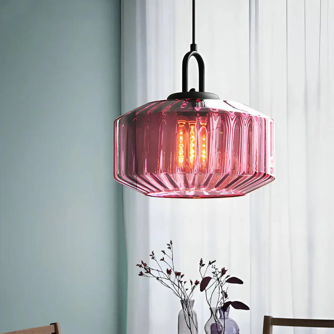 Mireta Retro Colored Glass Pendant Light Fixture