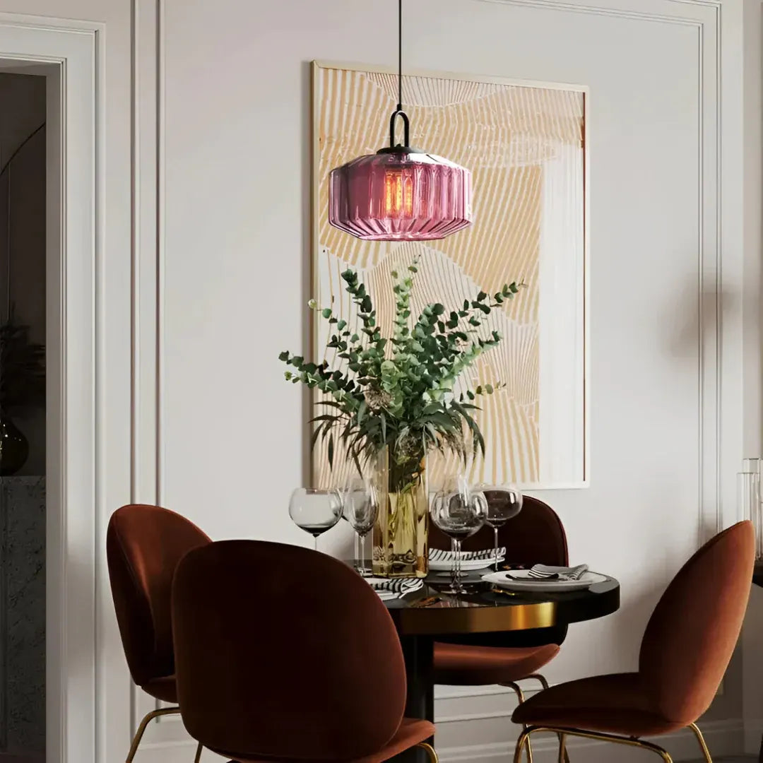 Mireta Retro Colored Glass Pendant Light Fixture