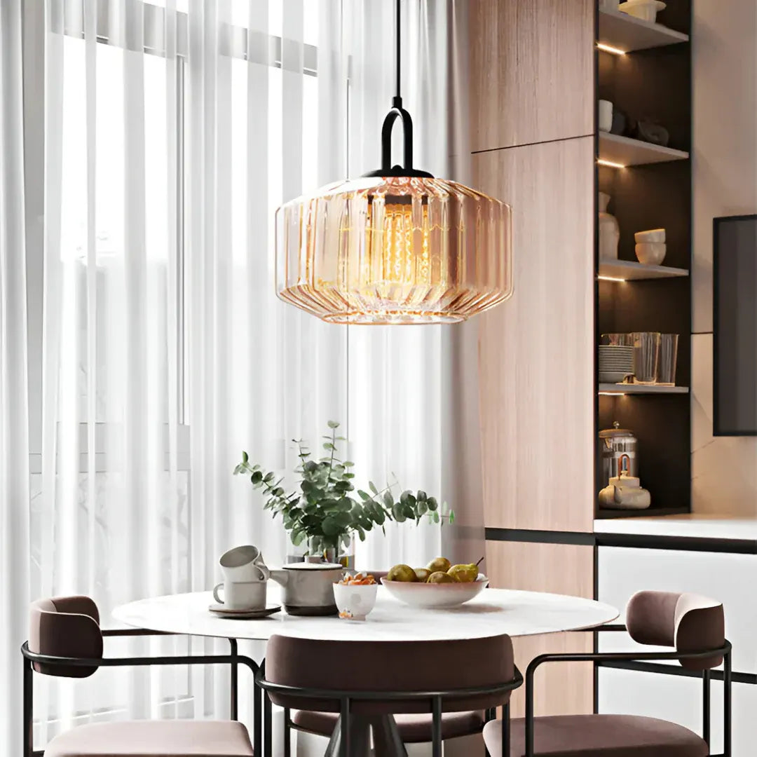 Mireta Retro Colored Glass Pendant Light Fixture